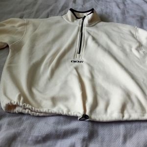 DKNY sport half zip fleece sweater